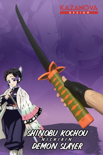 Shinobu Kochou Demonslayer Anime Katlanabilir Katana (98 CM)
