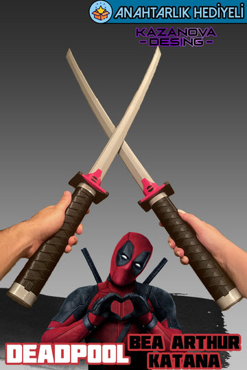 Deadpool Bea&Arthur Katlanabilir Katana (98 CM) Gerçek Boy