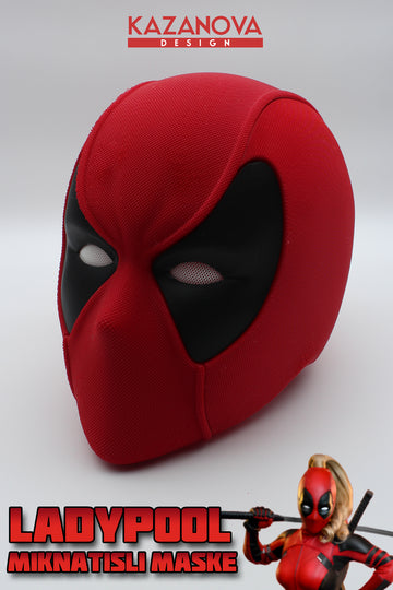 Lady Deadpool Mıknatıslı Giyilebilir Maske
