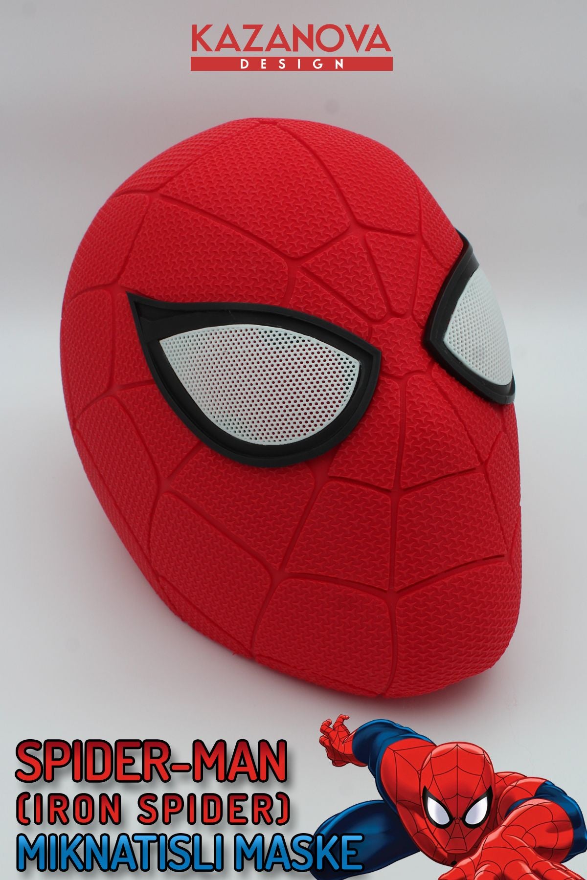 Spider-man Iron Spider Mıknatıslı Giyilebilir Maske