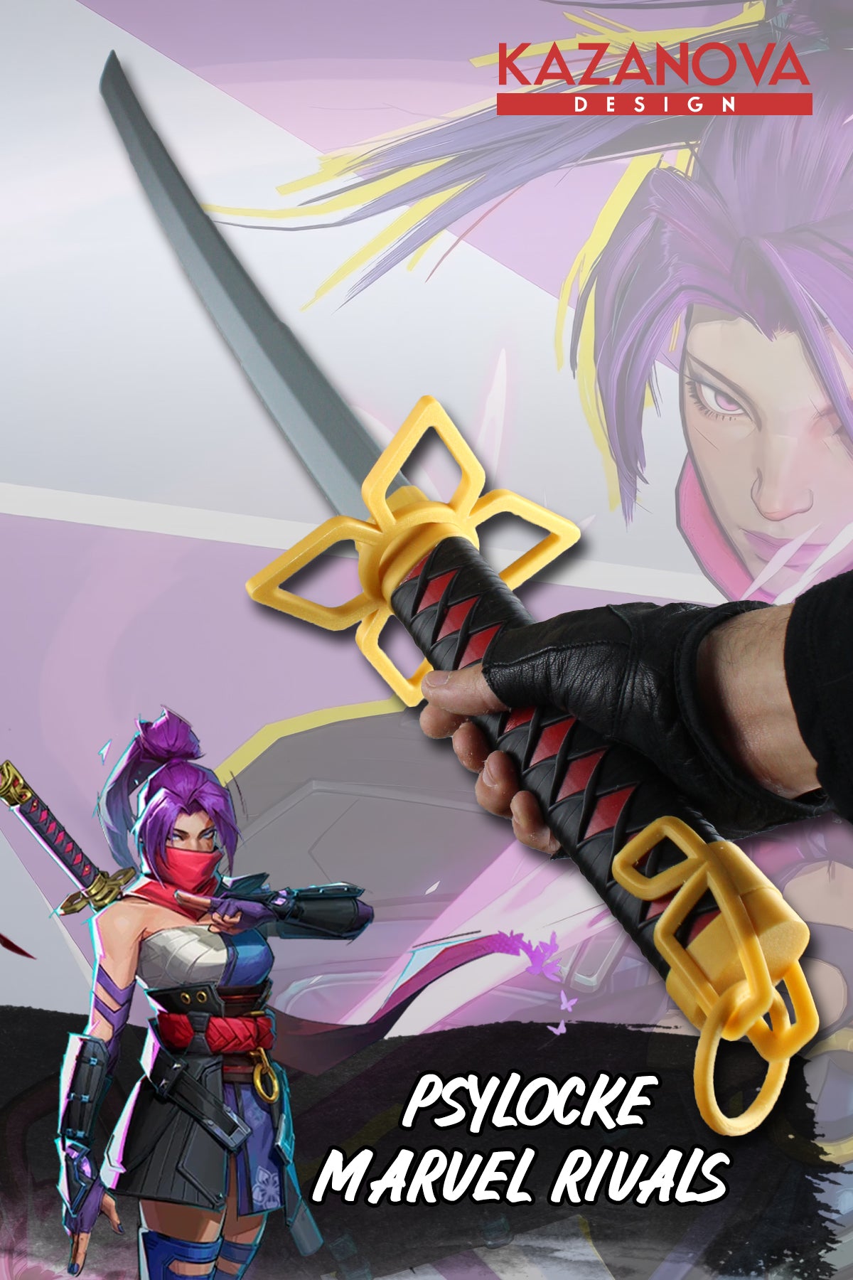 Psylocke Marvel Rivals Katlanabilir Katana