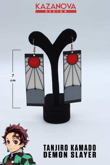 Tanjiro Kamado Demon Slayer Hanafuda Küpesi